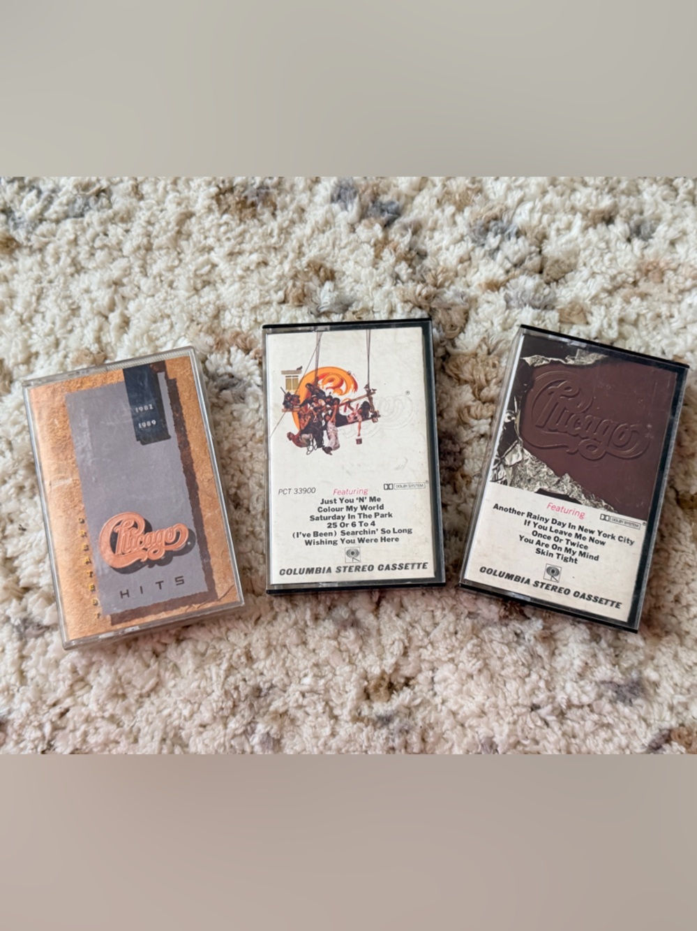 🎶 Vintage Chicago Cassette Tape Lot (3) – Classic Rock 🎶